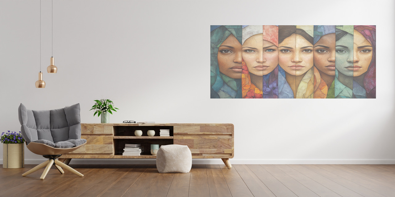 Semi-transparenter Wanddruck - Variable Deckkraft 60% Wanddruck mittlere Deckkraft 60 Prozent Wandgestaltung Schweiz